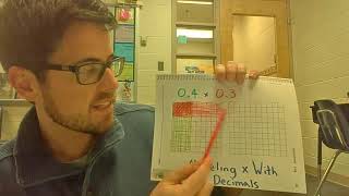 modeling multiplication with decimals - grid