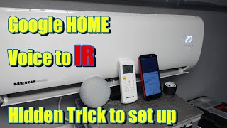TRICK How to Control IR Device with Google Home - Mini split AC / HEATER broadlink Voice Command