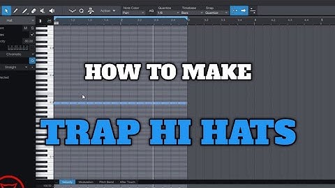 HOW TO MAKE TRAP HI HATS | STUDIO ONE 4