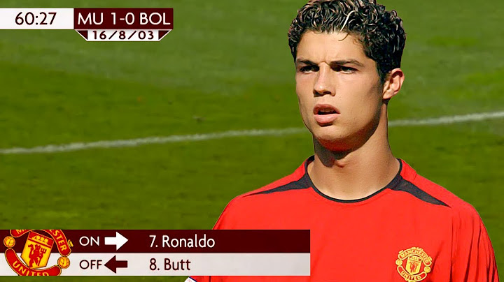 Cristiano Ronaldo First Match For Man Utd
