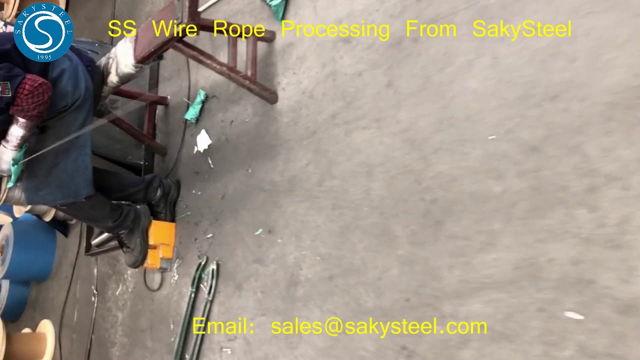 SS wire rope procesing /How stainless stell wire be processed / supplier . factory/ manufacturer/