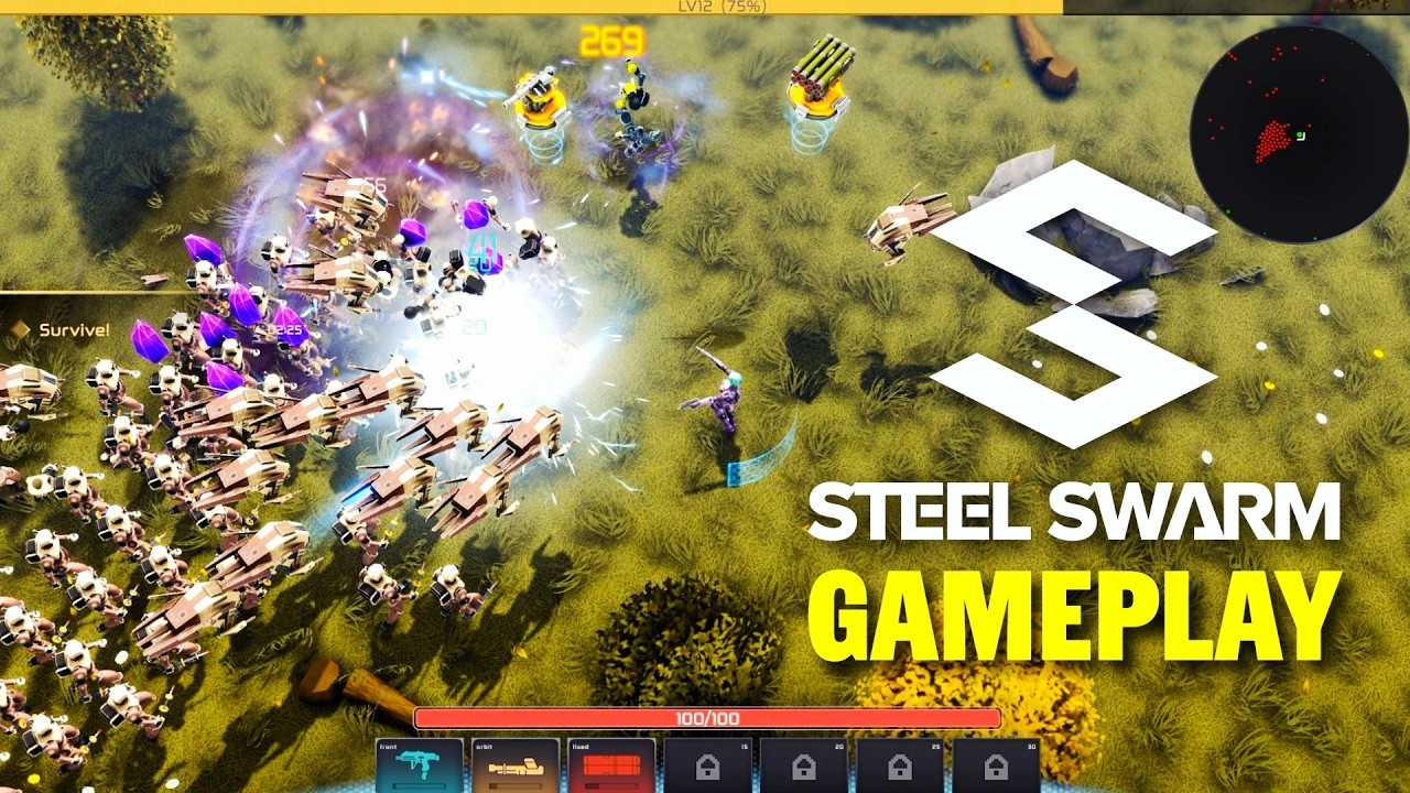 Steel Swarm: SURVIVOR – First 15 Minutes | NEW Action Roguelike Inspired by Vampire Survivors