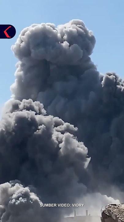 DETIK-DETIK GEDUNG HUNIAN DI TAL AL-HAWA, BARAT GAZA, HANCUR DISERANG #short