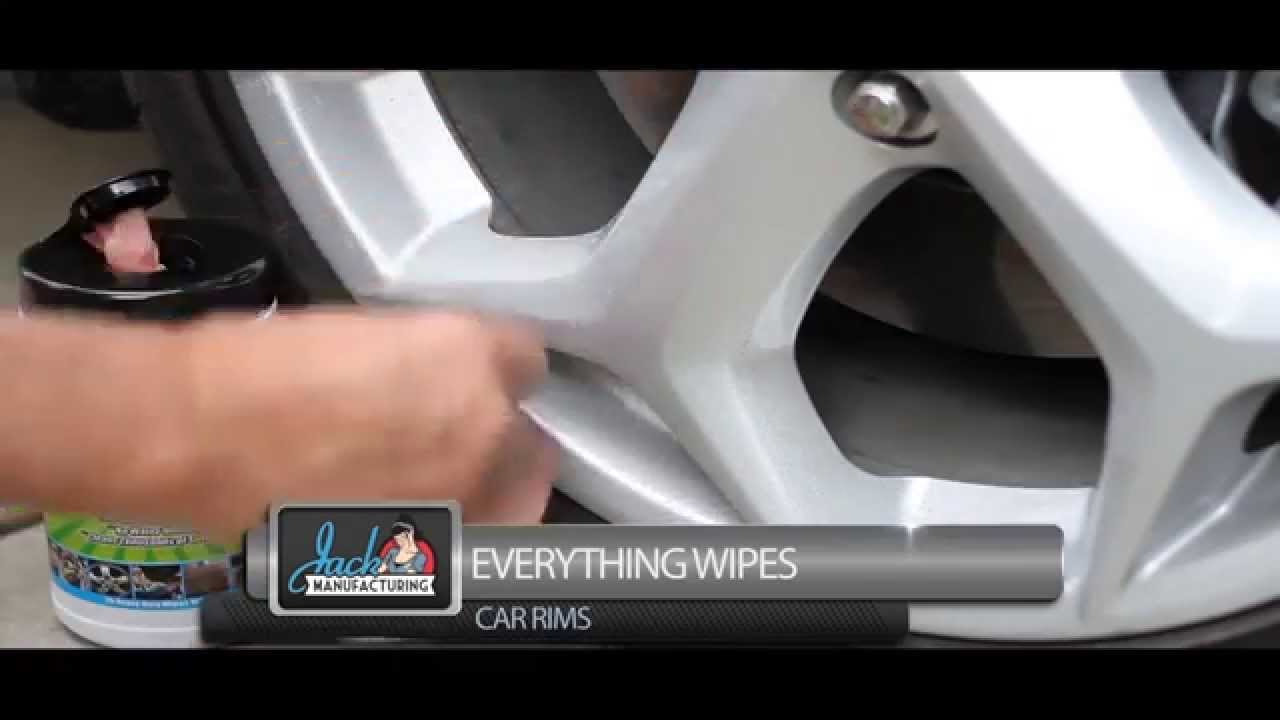 Jack Everything Wipes Cleaning Dirty Brake Dust Car Rims YouTube