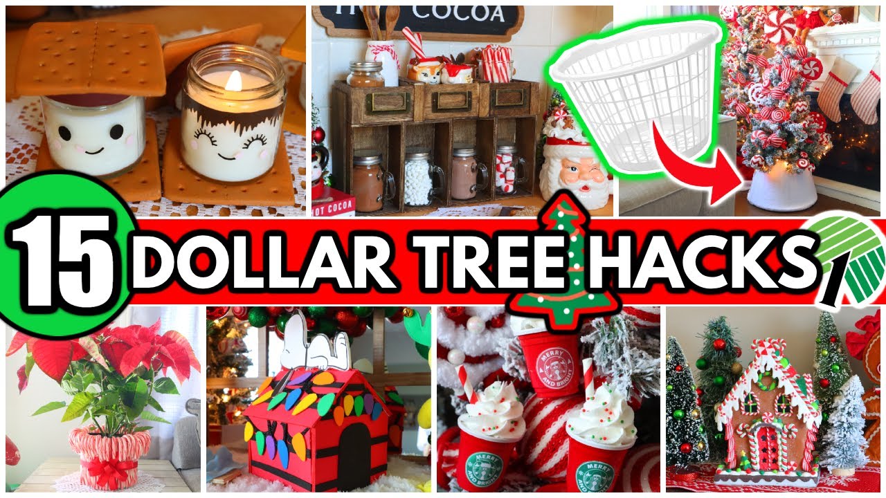 15 Last-Minute Dollar Tree Christmas DIYs to try NOW! 🎄🤯