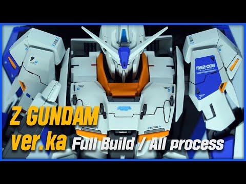 [MG Z 건담 ver.ka 풀도색] 파란맛 제타 건담 도색하기 / Full Build / All Process (한글 자막, <strong>Eng_cc</strong>,日本語字幕)