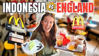 FIRST TIME trying INDONESIAN McDonald's in Jakarta 🇮🇩 Better than ENGLAND?