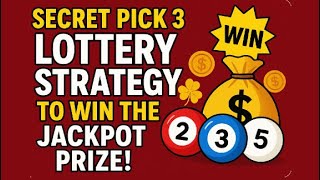 Secret Pick 3 Lottery Strategy to win the Jackpot Prize!