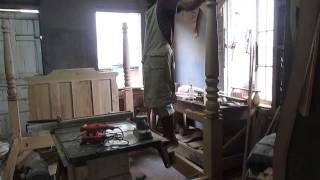 Past and Present Woodwork™ building a four poster bed four poster bed test.