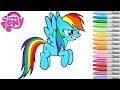 Rainbow Dash Colouring Pages