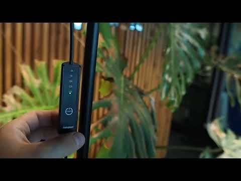 Підлоговий світильник для кімнатних рослин та декору IO-3 Timer. Лампа для високих рослин повного спектру, видео 2