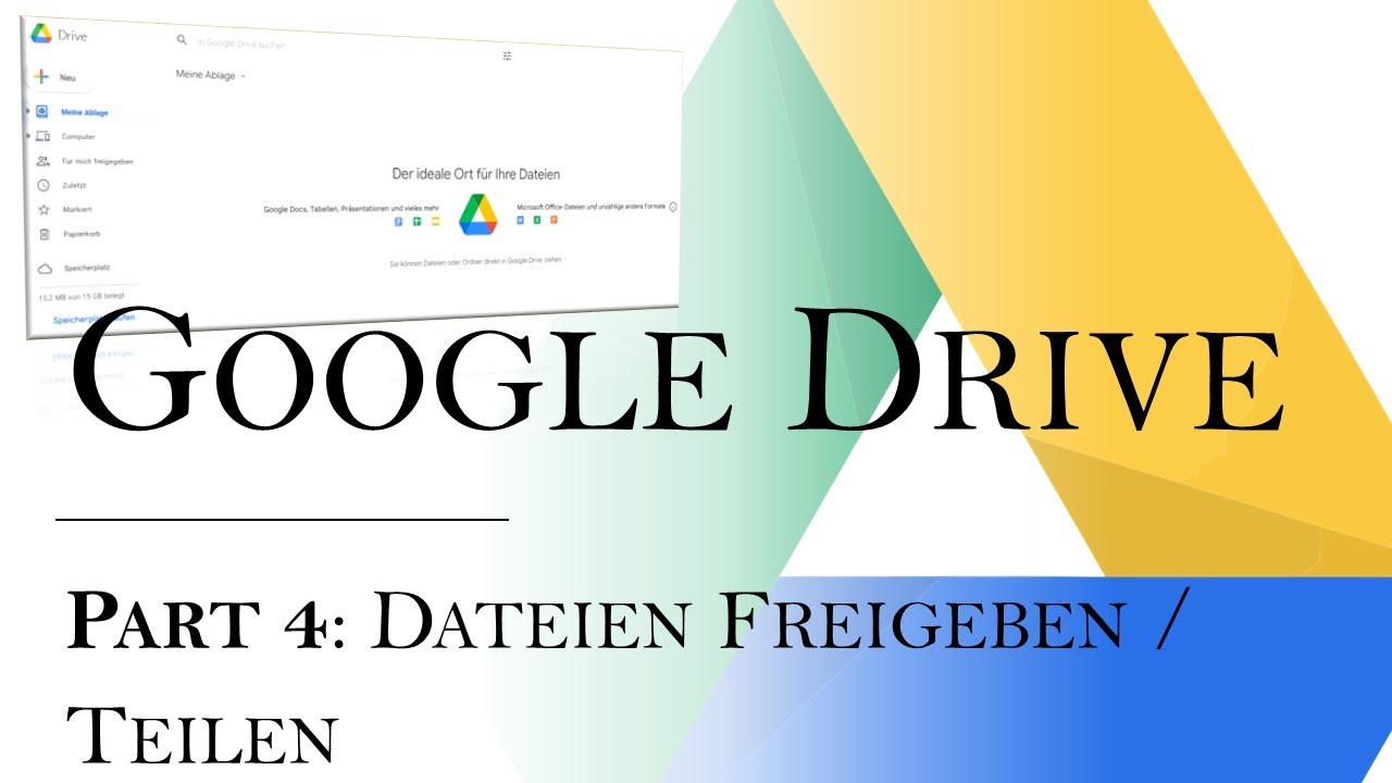  Update  Google Drive Tutorial (Deutsch): Part 4 Dateien Freigeben / Teilen