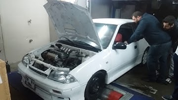Suzuki swift gti tu5j4 swap 1.6 N/A dyno test