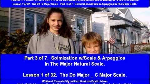 Part 3a. LESSON 1 of 32, The Do_C Major Scale. THEORY
