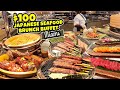$100 JAPANESE SEAFOOD BRUNCH BUFFET! Truffle HOTPOT &amp; Wagyu DUMPLINGS | BEST ALL YOU CAN EAT!