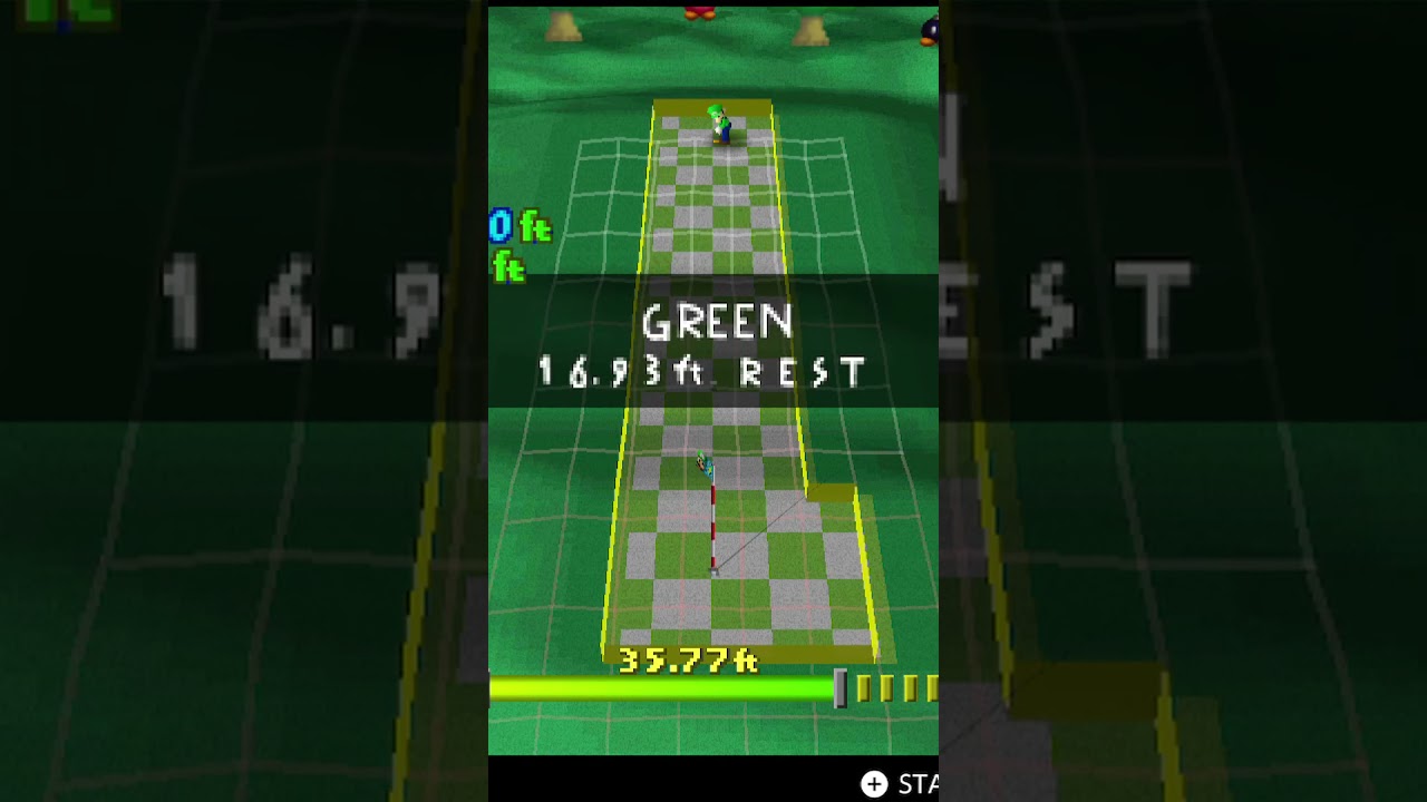 First ever shot in Mario Golf