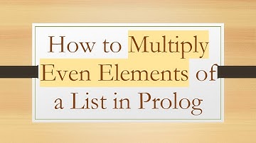 How to Multiply Even Elements of a List in Prolog