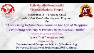 AICTE ATAL Online FDP 2025 | Day 2 | Session 3 & Session 4 | CSE Dept, UIT RGPV | 18 Nov 2025