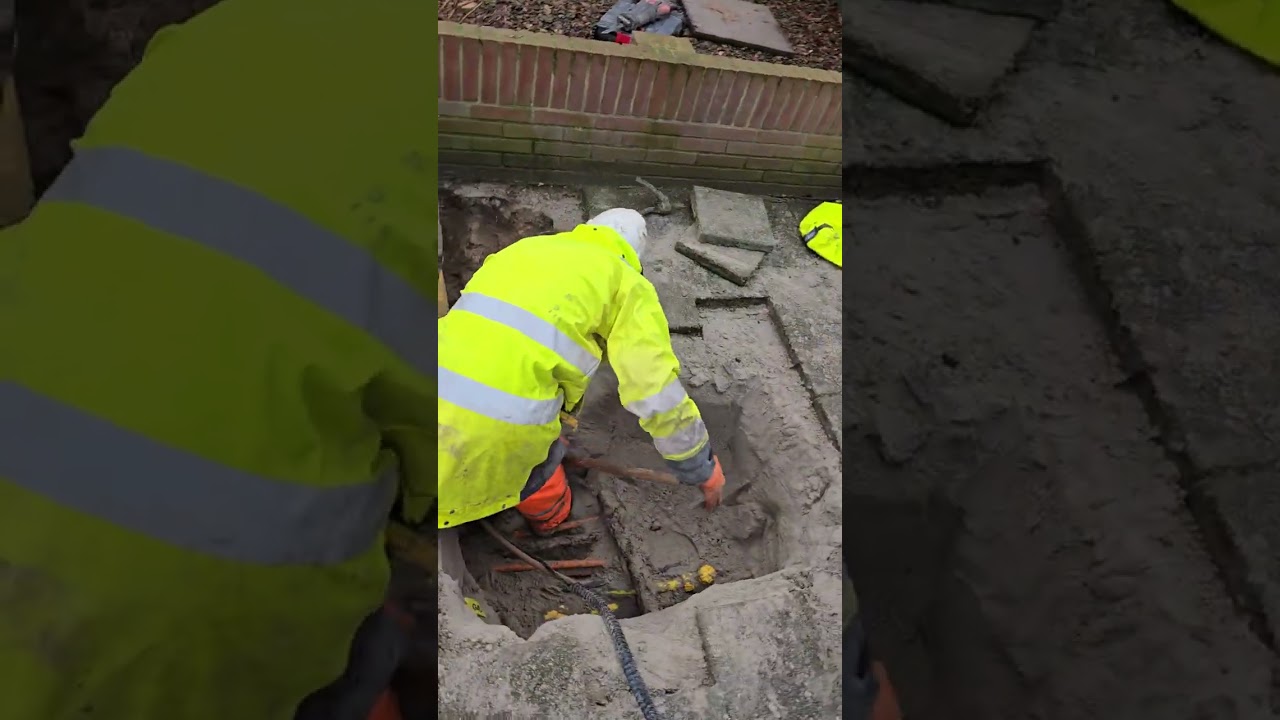 Zandzuigtechniek toepassen in gas ,water en elektra sanering projecten .Tahalex B.V. 