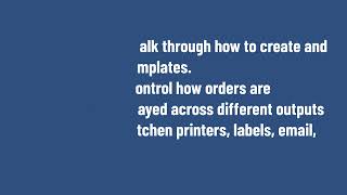 Printer Templates In DIVPOS