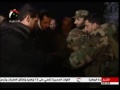 President Bashar al Assad celebrates New Year's Eve with Syrian soldiers in Jobar