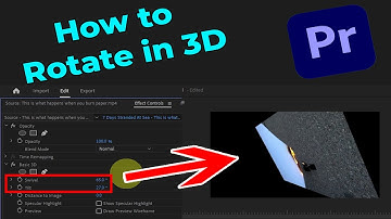 How to Rotate Video Clip in 3D in Premiere Pro