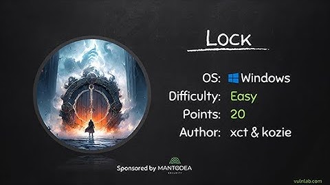 Vulnlab | Lock - Gitea Access Tokens, mRemoteNG & PDF24