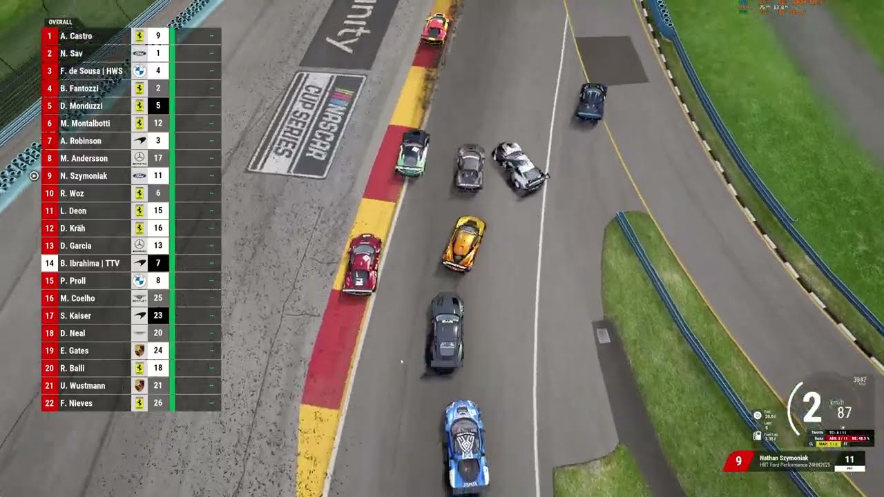 ignoring yellow flag