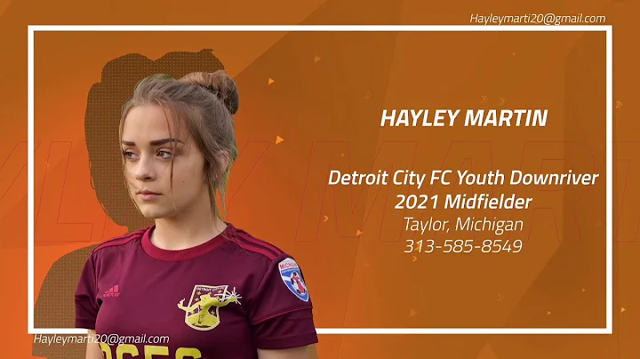 Senior Hayley Martin at Exact Sports Camp 2020 Hig...