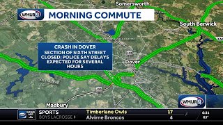Crash closes part of Sixth Street in Dover
