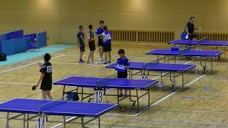 20180722北九州市中学校卓球大会 男子シングルス準決勝 山本(淳)(穴生)vs北村(穴生)