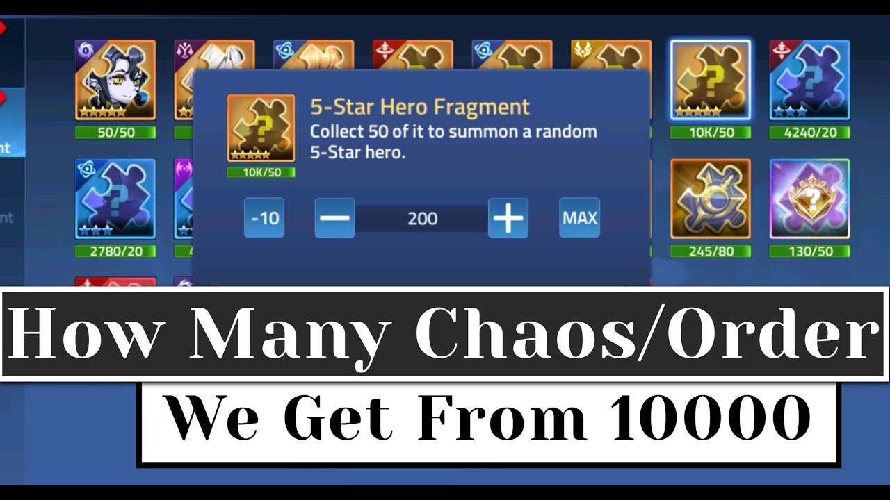 10000 HERO FRAGMENTS OPENING Mobile Legends: Adventure