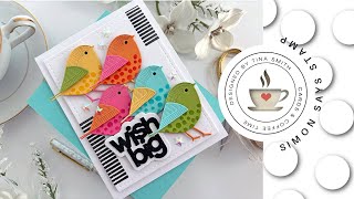 Standing Whirl Bird Wish Big Card | Simon Says Stamp DieCember® Release 2023