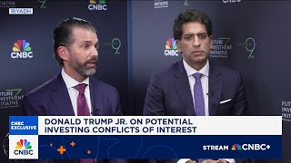 Defense investments are 'common sense,' says Donald Trump Jr. on potential conflicts of interest
