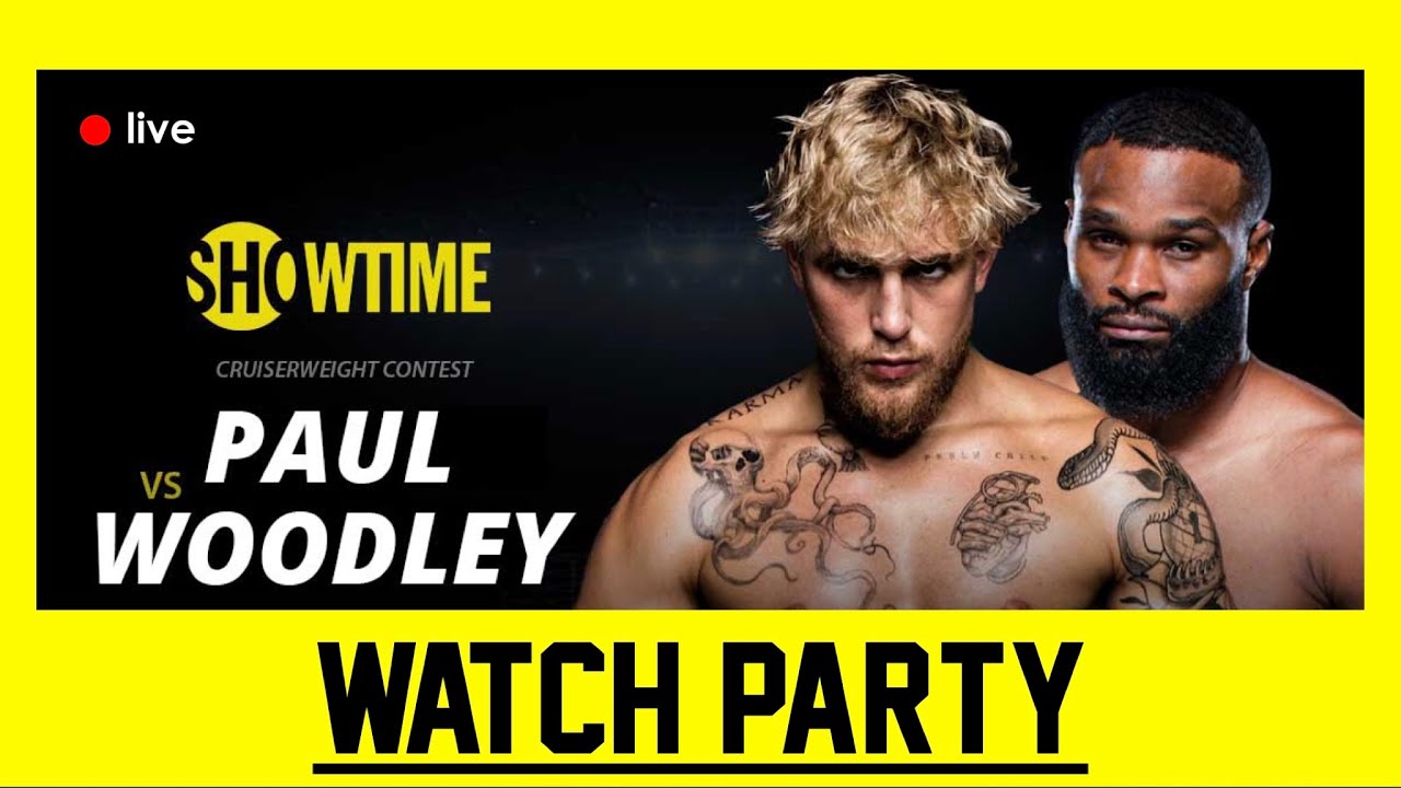 🔴Jake Paul vs Tyron Woodley 2 | LIVE Watch Party Round by Round
