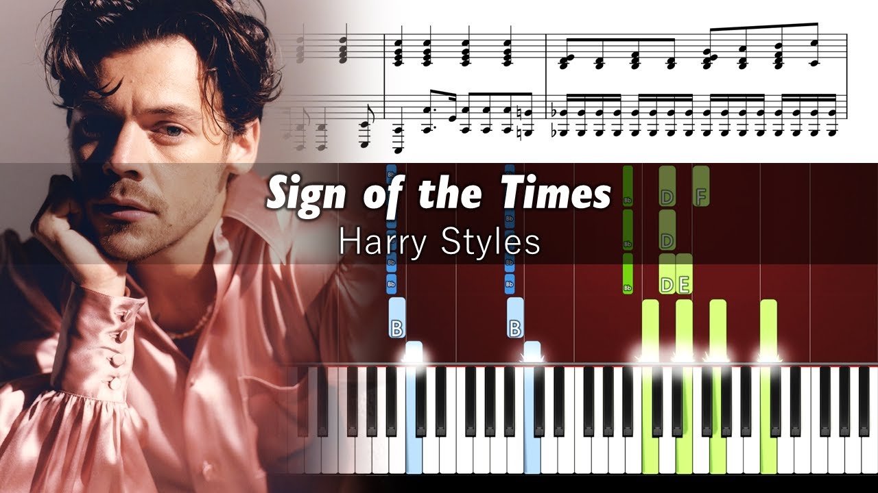 Harry Styles   Sign of the Times   Accurate Piano Tutorial with Sheet Music