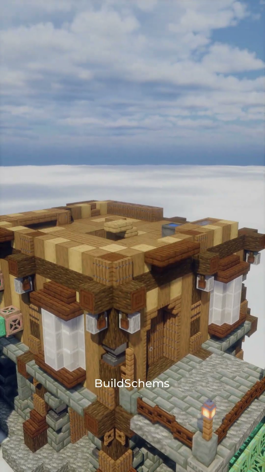 Steampunk Tower With Storage And Potion Room — watch the build in Minecraft