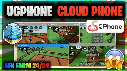 UGPHONE BEST CLOUD PHONE AFK FARMING GROW A GARDEN , EZ RACCON + DRAGONFLY AFK FARM *Keyless Script*