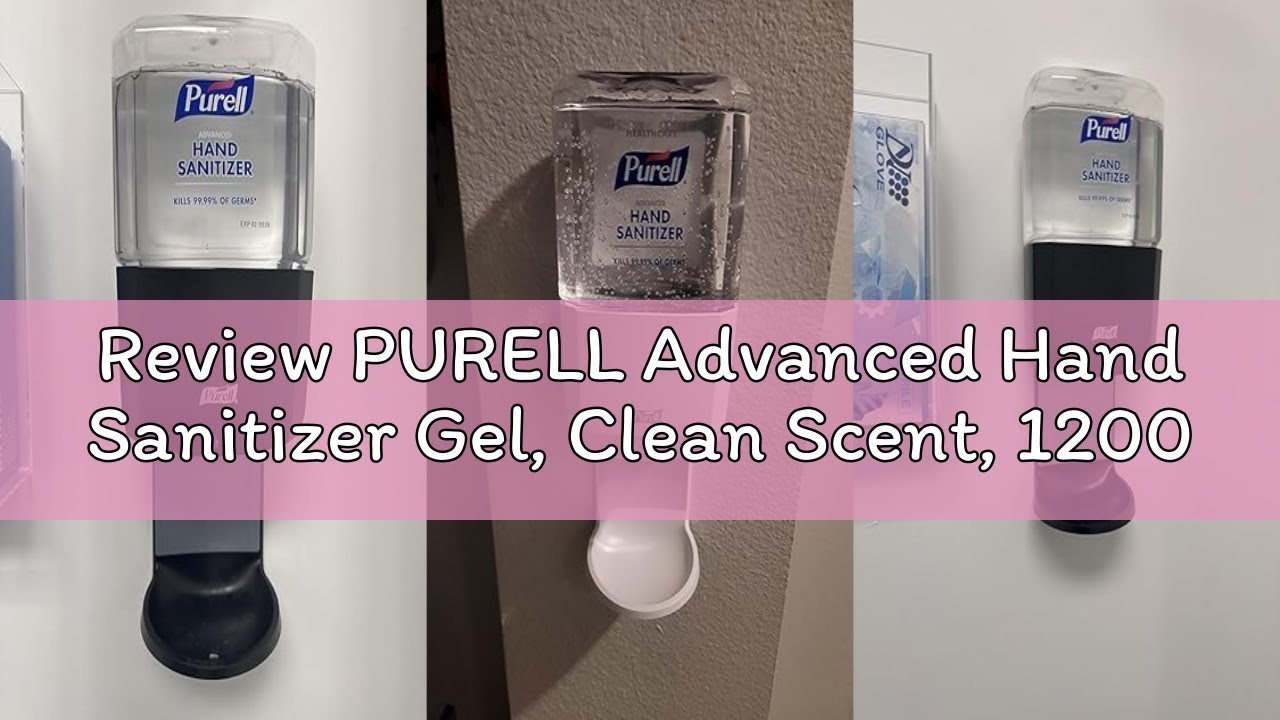 Review PURELL Advanced Hand Sanitizer Gel, Clean Scent, 1200 mL Refill for PURELL ES6 Automatic Hand