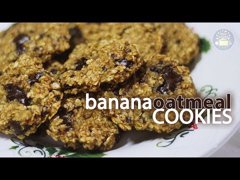 Healthy BANANA OATMEAL COOKIES