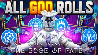 All New Weapons and Traits in Edge of Fate (God Roll Guide!)