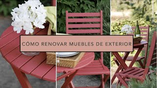 Cómo renovar tus muebles de exterior con pintura natural chalk paint