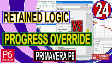 Difference Between Retained logic and Progress Override in Primavera P6 | Progress Update | schedule