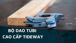 Làm mộng tủ bếp với bộ dao tubi cao cấp Tideway #vinachi #dungculammoc #muisoigo #daotubi