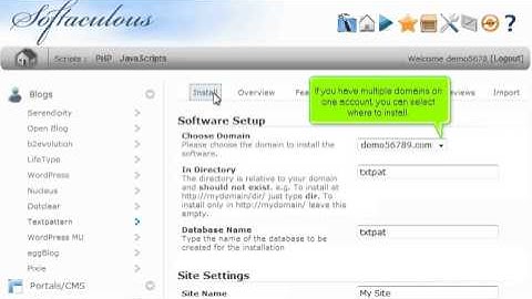 How to install Textpattern from Softaculous on your Astutium Hosting Package