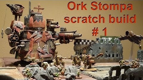 Lets craft # 62 Bastel Tutorial - Ork Stompa selbst basteln - with English subtitles