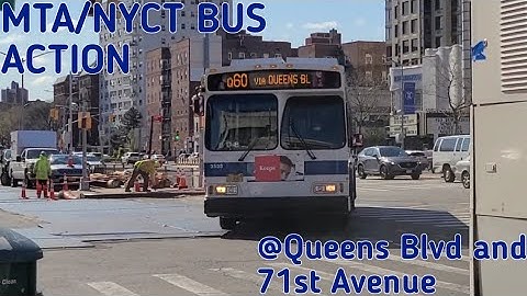 MTA BUS: Busfanning at Queens Blvd and 71st Avenue