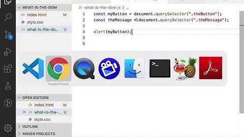 What is the DOM? - part 3 (Setup an HTML & JavaScript file to access the DOM)