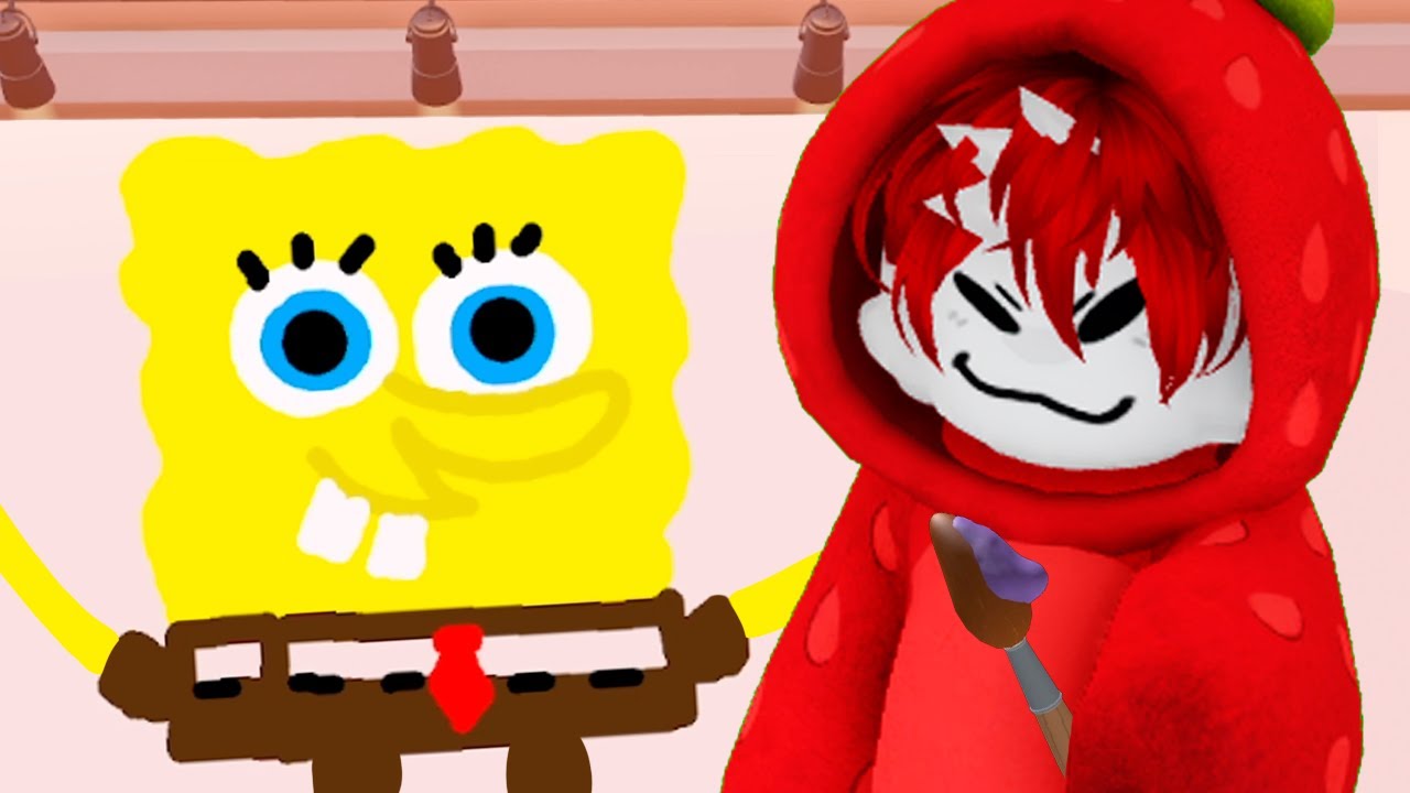 desenhando ABERRAÇÕES no ROBLOX contra as crianças