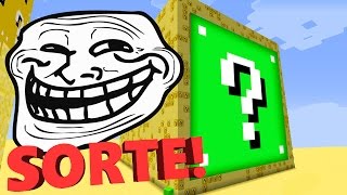 Minecraft CUBÃO : SORTE INFINITA!!  (MINECRAFT TROLL)